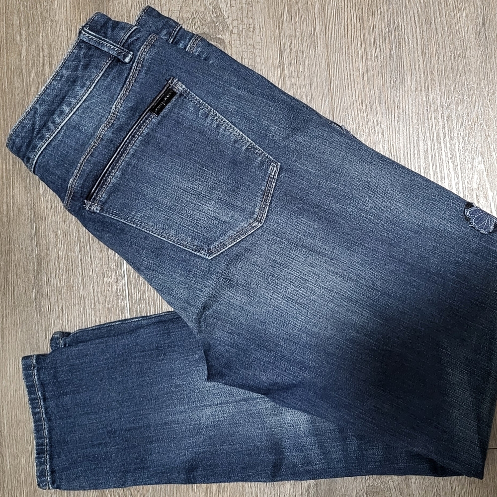 White House Black Market Blue Straight Jeans